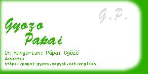 gyozo papai business card